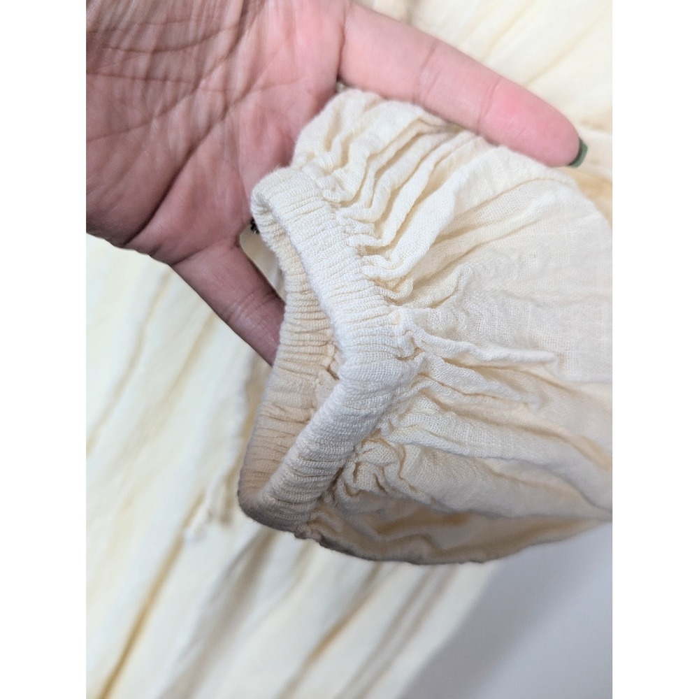 A Perfect Nomad Organic Cotton Wild Heart Long Sleeve Maxi Dress‎ Milk Cream OS - Picture 5 of 9